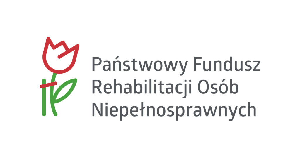 Logotyp Państwowego Funduszu Rehabilitacji Osób Niepełnosprawnych.