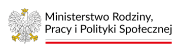 Logotyp Ministerstwa Rodziny, Pracy i Polityki Społecznej.